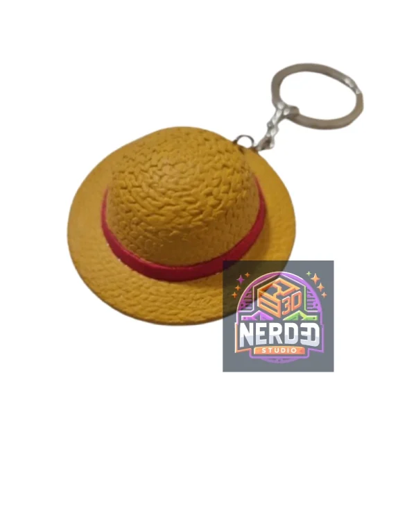 portachiavi cappello luffy One piece action figure resina