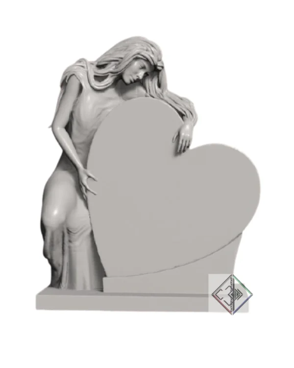 Donna cuore STL oggetto arredamento