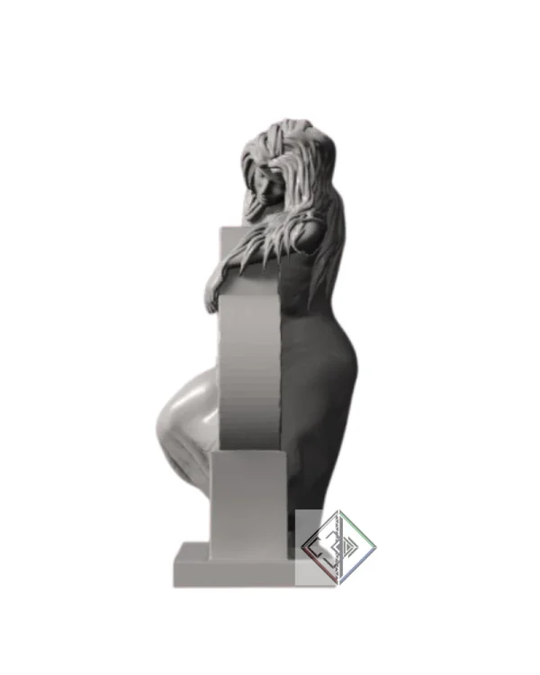 Donna cuore STL oggetto arredamento 2