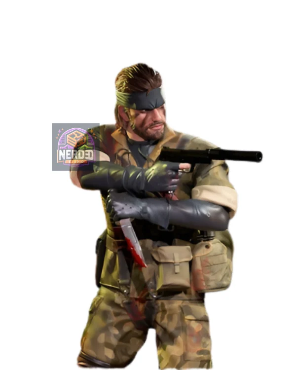 Metal Gear Solid Delta Naked Snake Figure da collezione nerd3dstudio