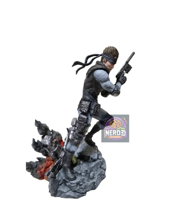 Metal gear solid Figures Snake Solid satua resina dipinta a mano collezione