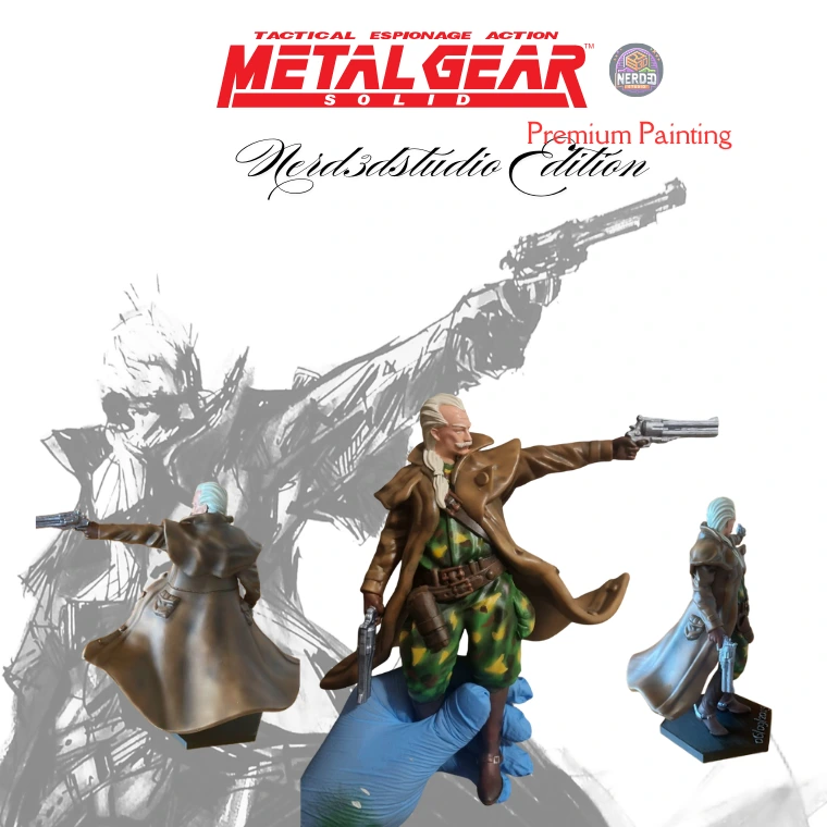 Ocelot action figure collector metalg gear nerd3dstudio fan art